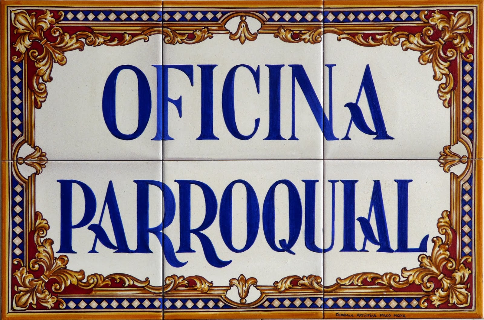 Rótulo Oficina Parroquial